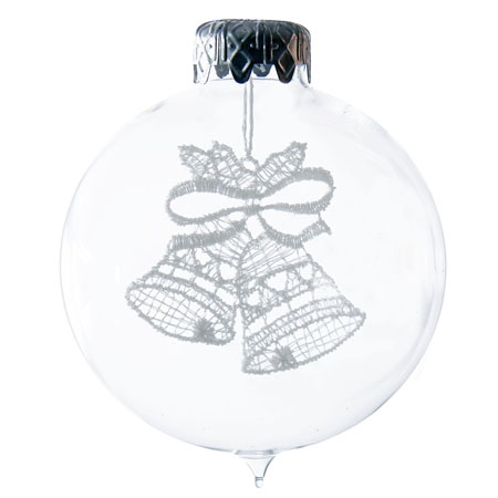 Boule de Noël transparente de cloches