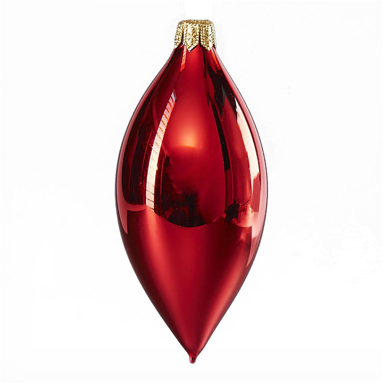 Olive de Noël rouge, brillante