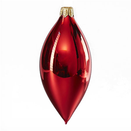 Olive de Noël rouge, brillante