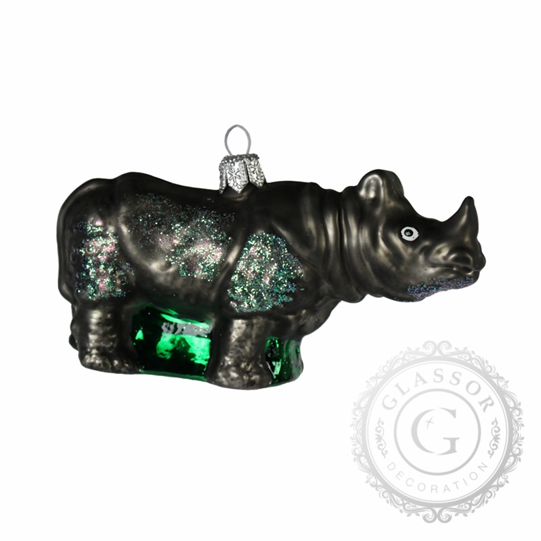 Rhinocéros en verre