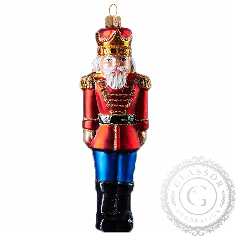 Figurine de Noël, roi rouge
