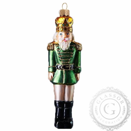 Figurine de Noël roi vert