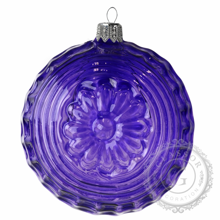 Médaillon transparent violet