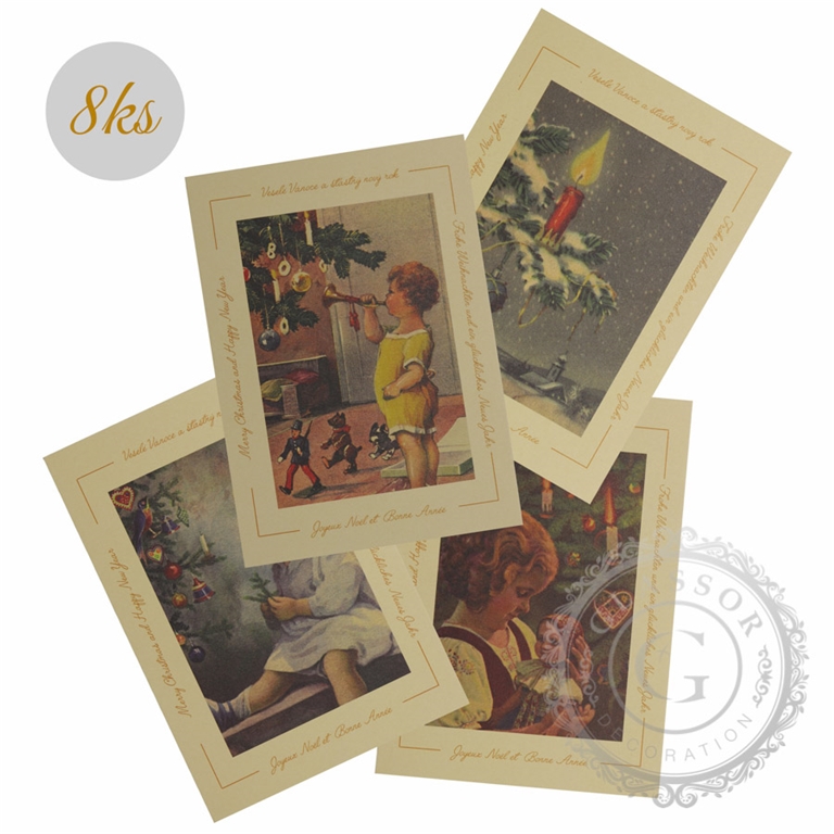 Set de cartes postales (4x2 pieces)