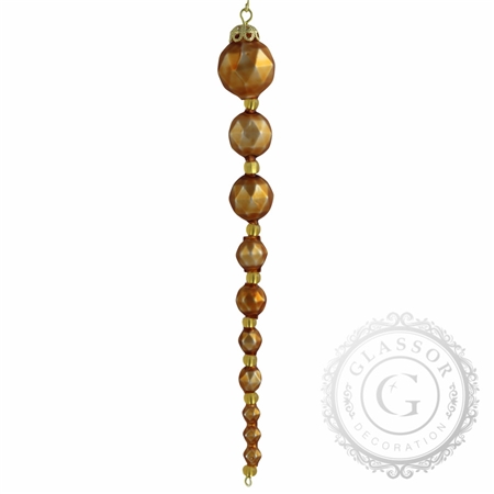 Glaçon doré, perles