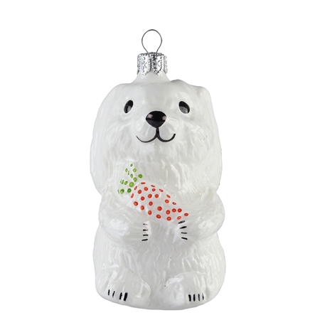 Králík s mrkví porcelán