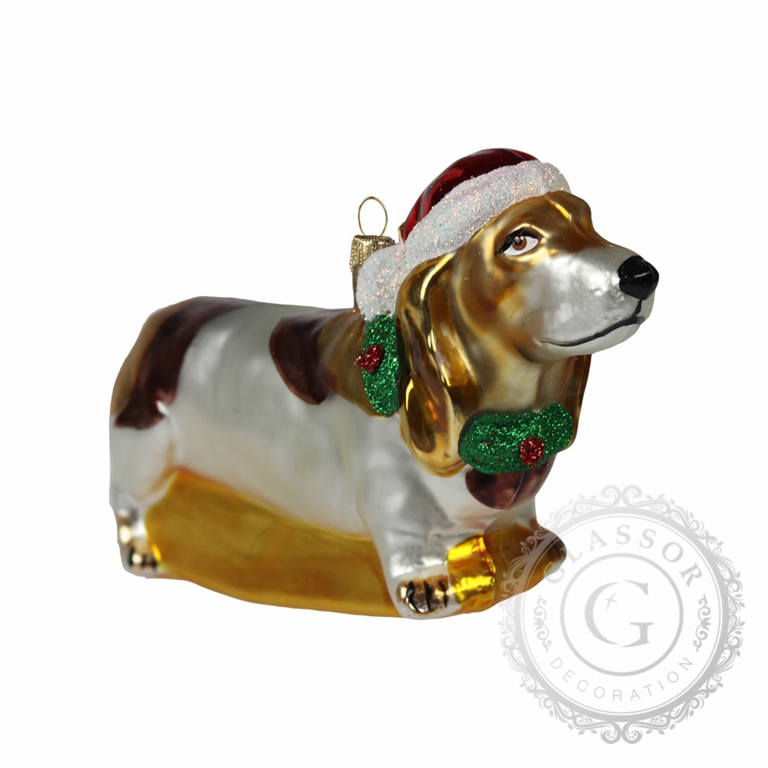 Chien en verre Basset