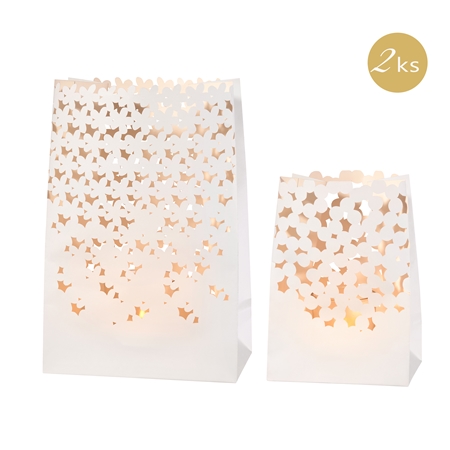 Set de 2 lanternes en papier