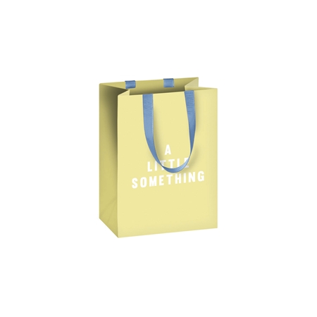 Sac cadeau avec l'inscription vert-jaune