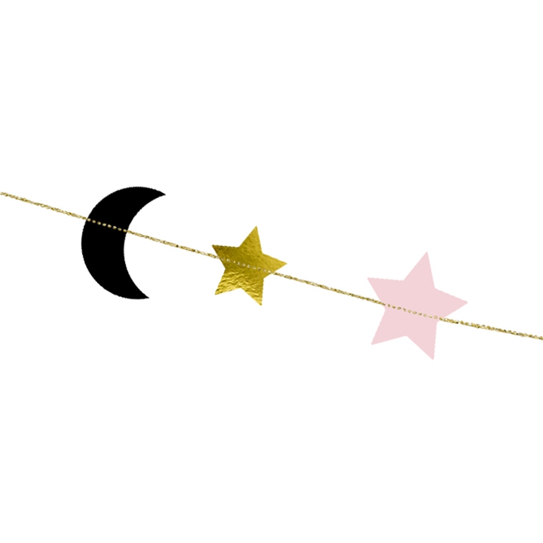 Guirlande étoiles et lune