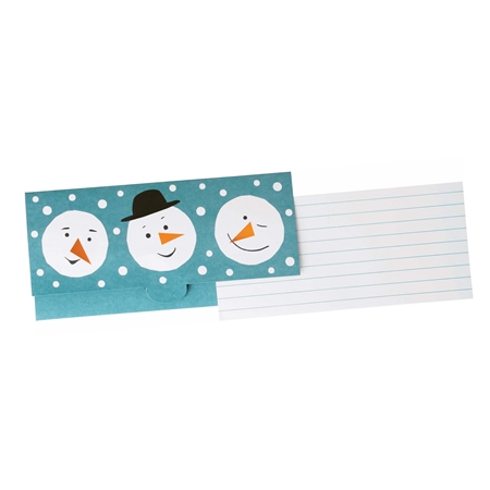 Enveloppe-cadeau pour l'argent avec des bonhommes de neige