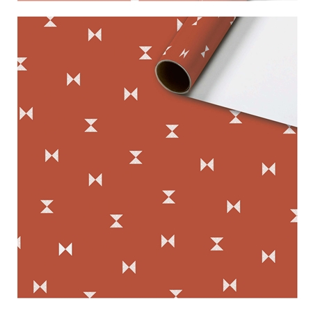 Papier d'emballage, papillons rouges