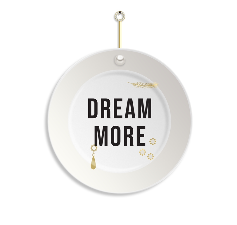 Assiette suspendue de luxe Dream more