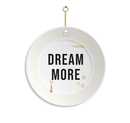 Assiette suspendue de luxe Dream more