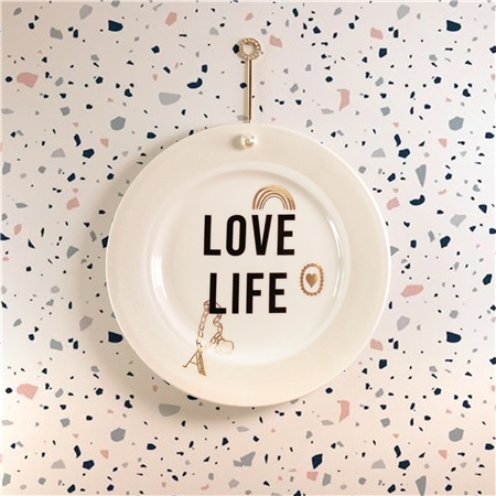 Assiette suspendue de luxe Love life