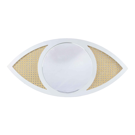 Miroir stylique oeil blanc