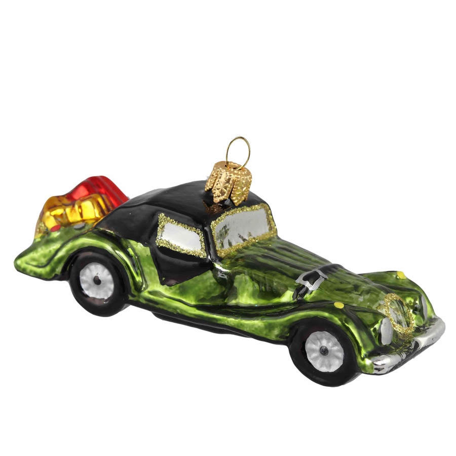 Décoration de Noël, voiture avec des cadeaux
