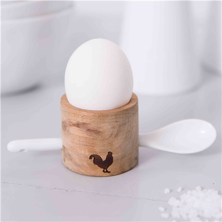 Set d'oeufs avec un coq