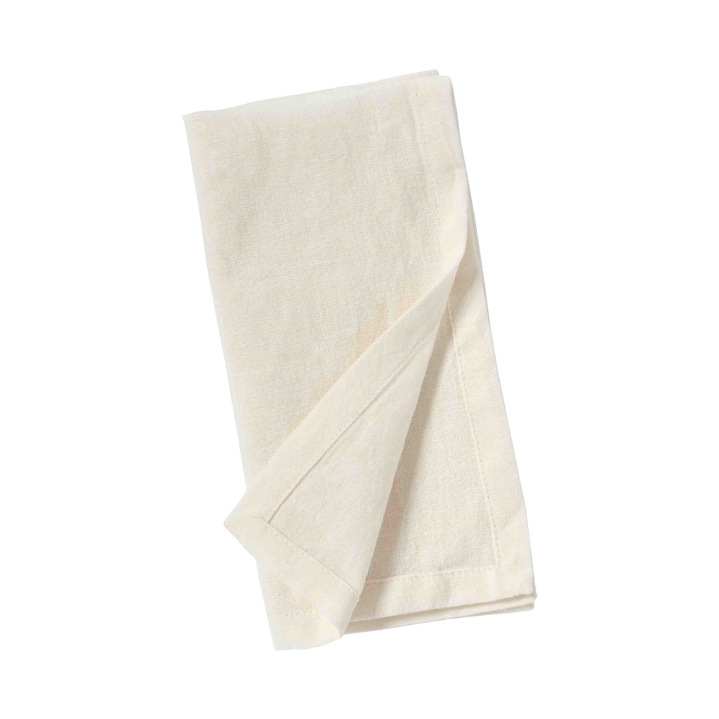 Serviette en tissu couleur crème 2 pcs