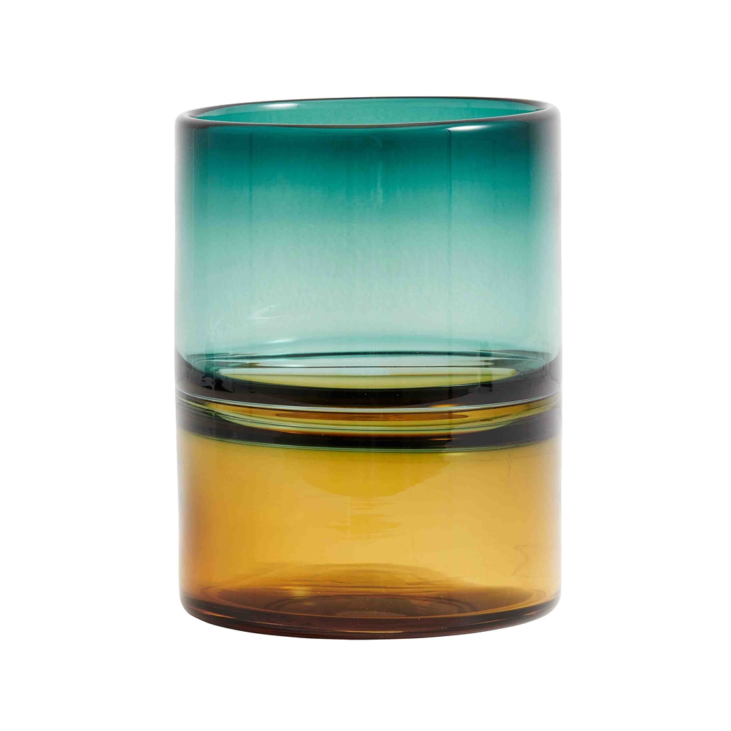 Vase en verre avec des couleurs dégradés