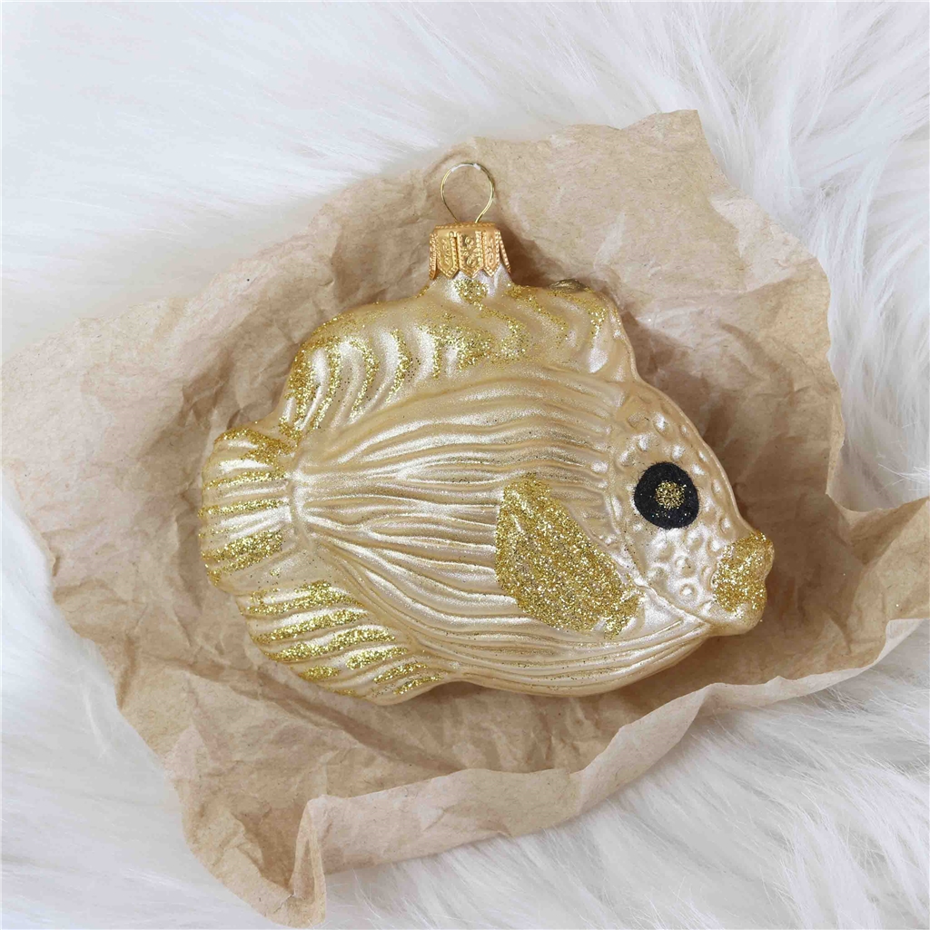 Décoration a collectionner, poisson magique en or