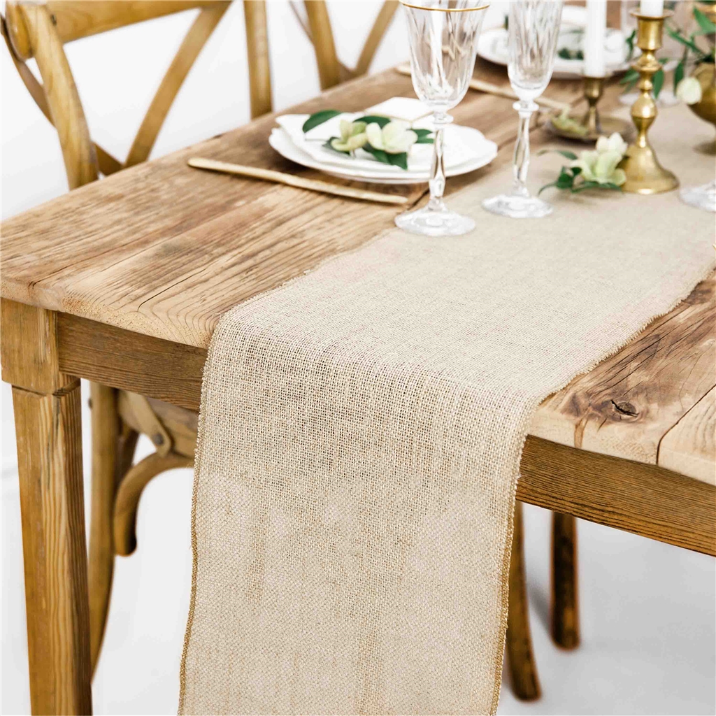 Chemin de table de jute