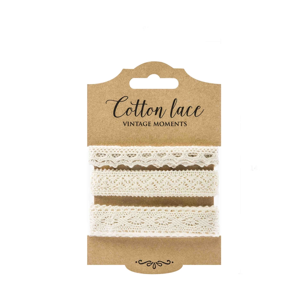 Dentelle de coton creme