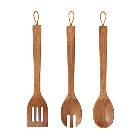 Set de cuilleres en bois d'acacia