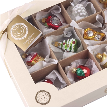 Set de 12 mini décorations La magie de Noël