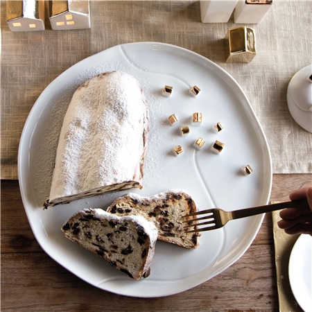 Assiette en porcelaine avec un village