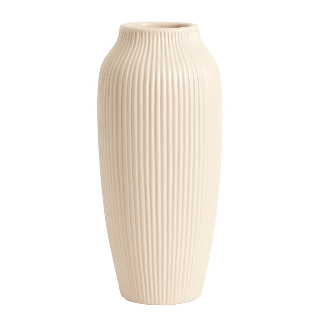Grand vase de couleur crème