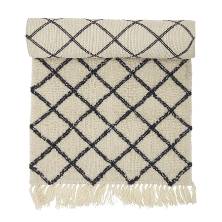 Tapis en laine à motif géométrique