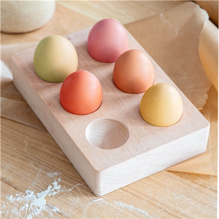 Plateau en bois pour œufs