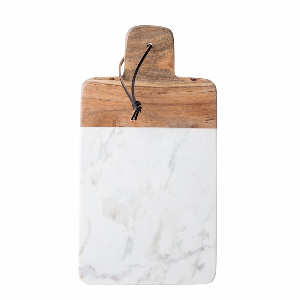 Planche de cuisine en marbre blanc