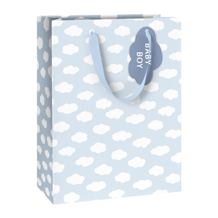 Sac cadeau BABY BOY avec nuages