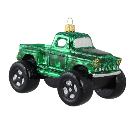 Décoration de Noël, Monster Truck vert