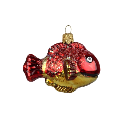Skleněná rybka červená
