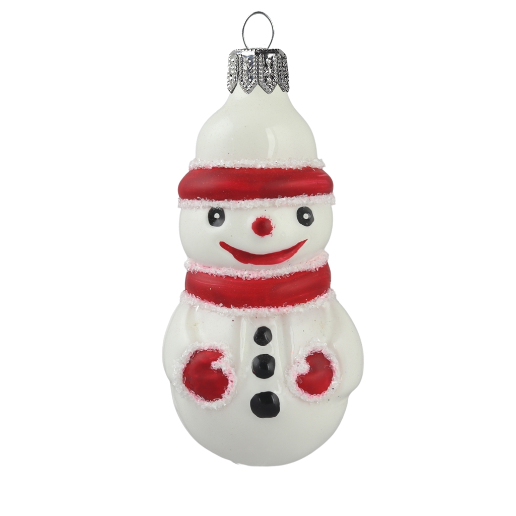 Figurine de Noël bonhomme de neige avec chapeau