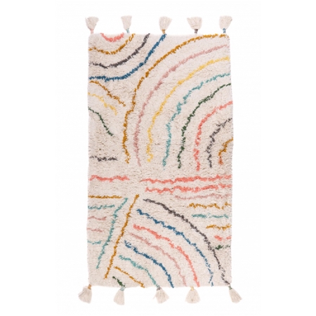 Tapis en coton coloré