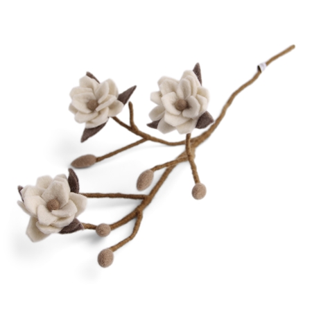 Brindille de feutre magnolia