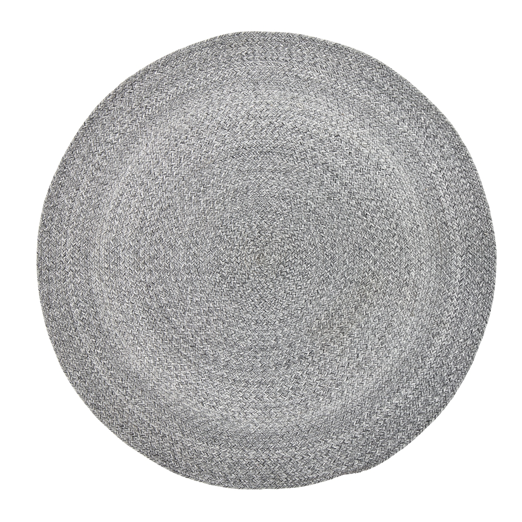 Tapis rond gris