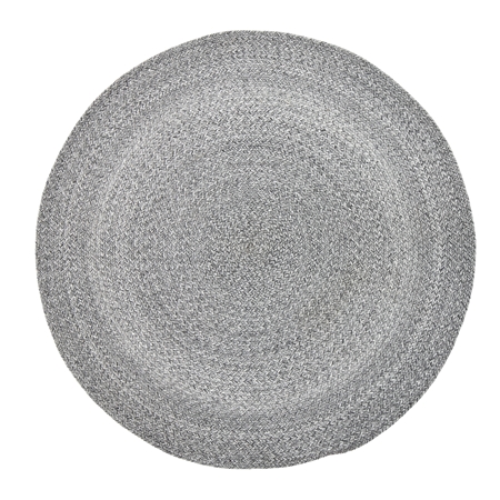 Tapis rond gris
