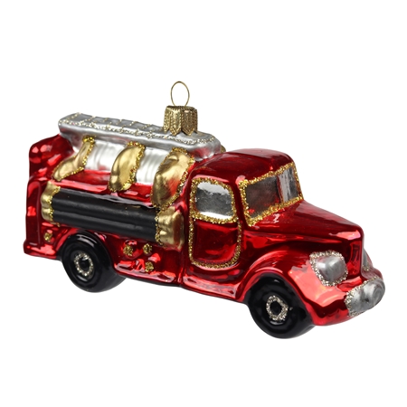 Décoration de Noël, camion de pompier