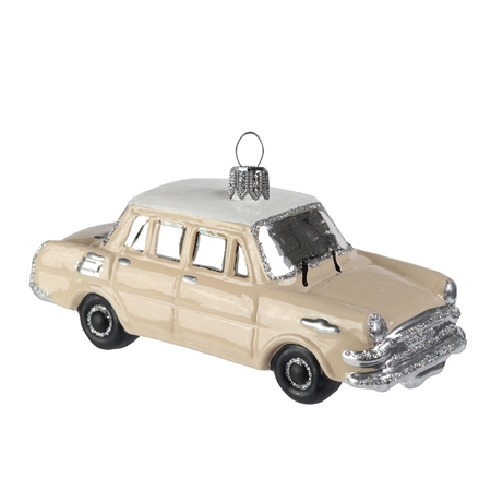 Petite voiture de collection, beige