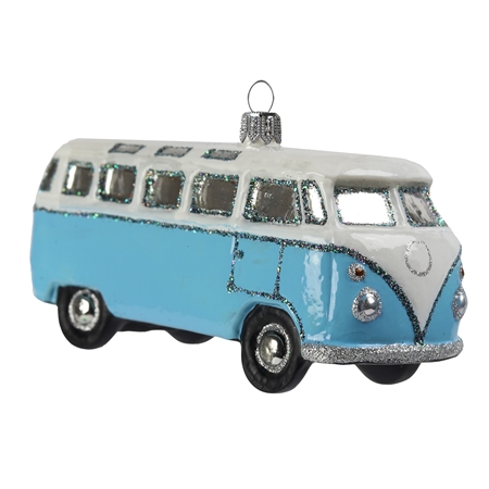 Petite voiture de collection bus, bleu clair