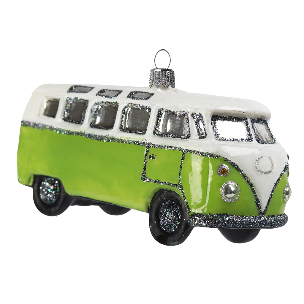 Petite voiture de collection bus, vert clair