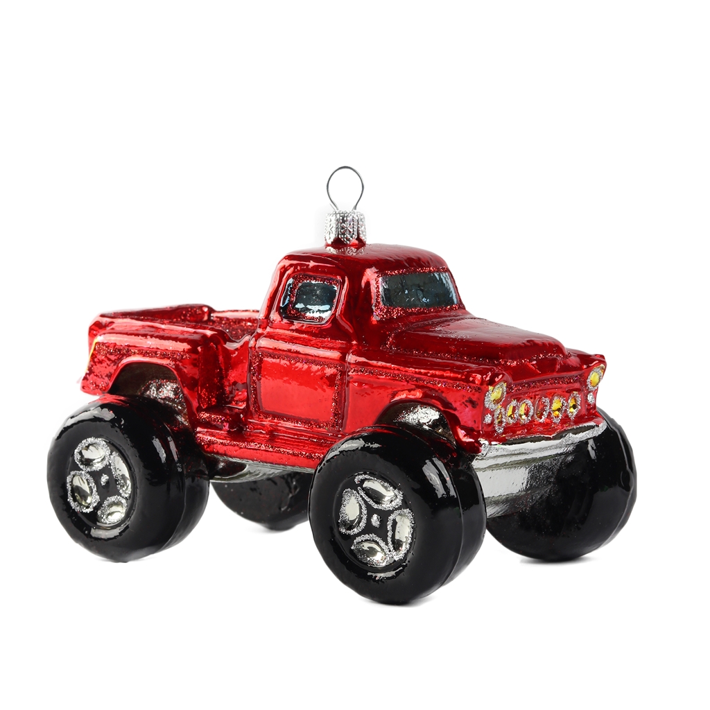 Décoration de Noël, Monster Truck rouge