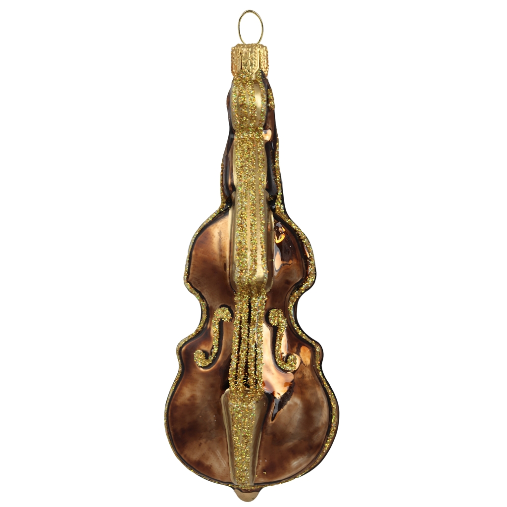 Décoration en verre, viole marrone
