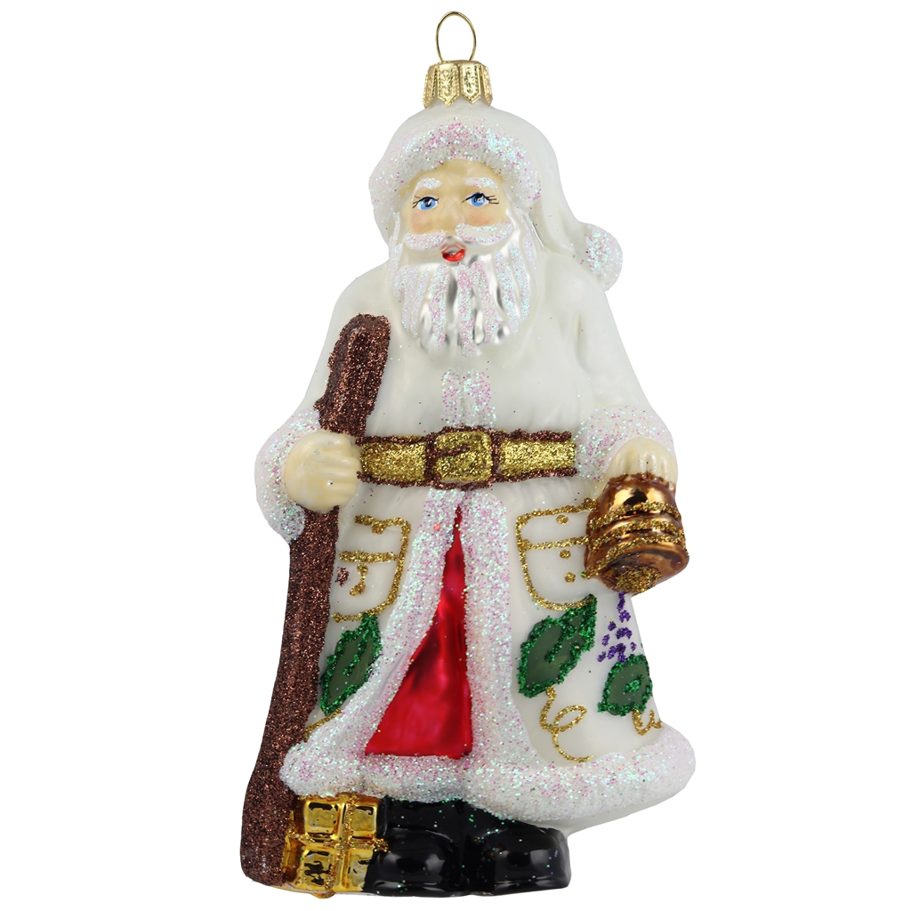 Saint Nicolas dans un manteau blanc