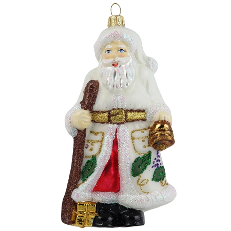 Saint Nicolas dans un manteau blanc